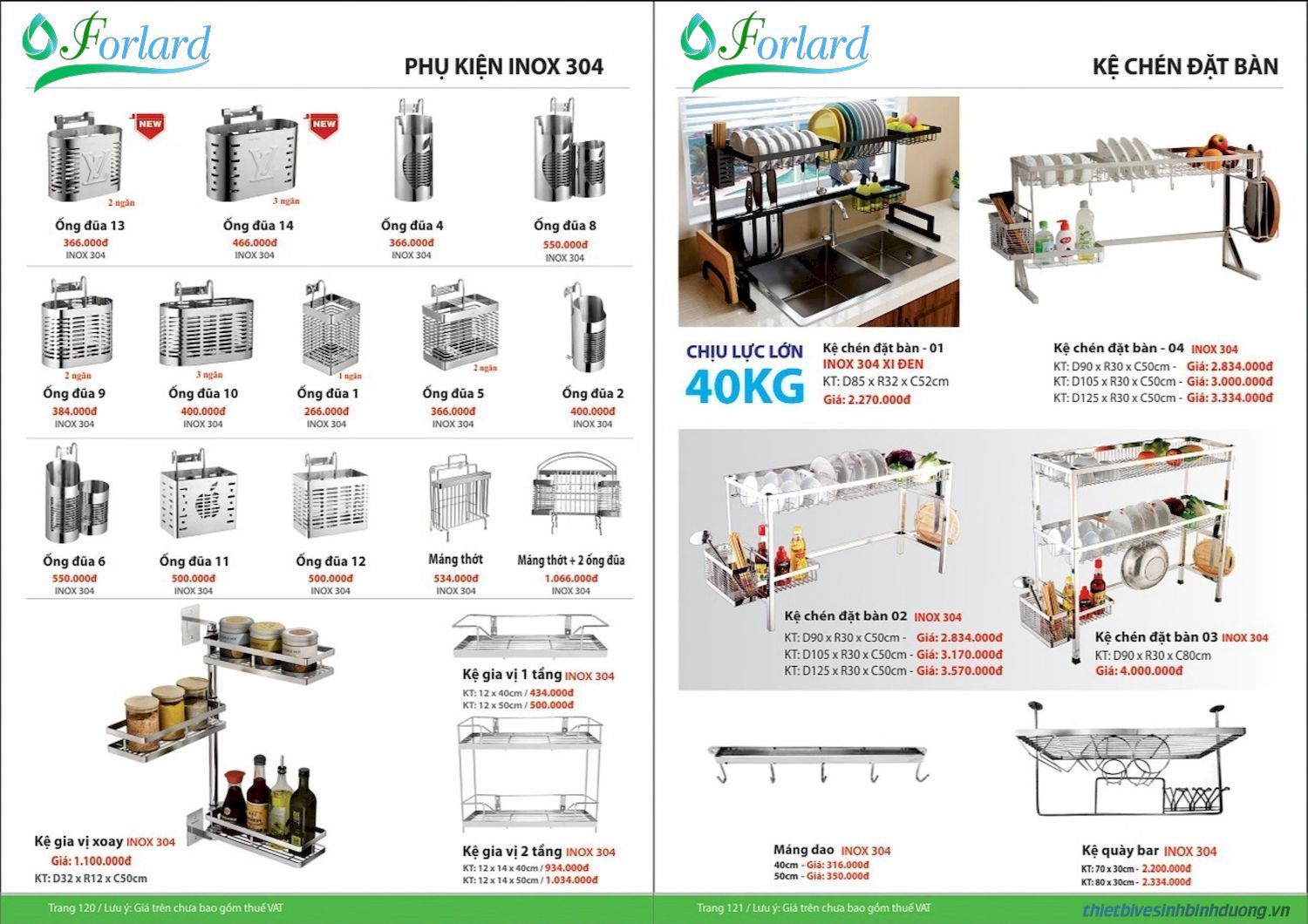Thiết bị vệ sinh FORLARD Catalogue và Bảng giá mới nhất /Page 60